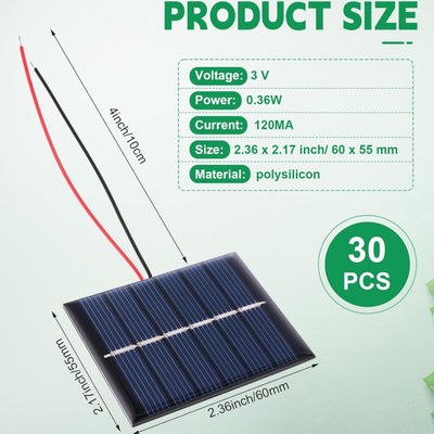 Polycrystalline tragbare flexible Solarzellen 120 MA für Taschenlampen