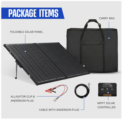 160W Klappsolardecke BIPV-Solarkollektoren Monokristalline Leichtgewicht