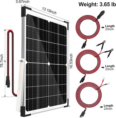 25W Solarbatterie Triklet-Ladegerät 12V Für Auto-Motorrad