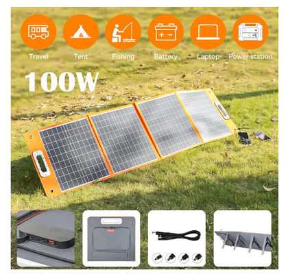 18V 100W klappbares Ladegerät für Solar-Bettplatten, angepasst mit Gleichstrom-Ausgang