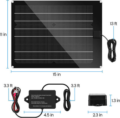 Trickle Solar Car Battery Maintainer Ladegerät für Wohnmobil 15W 12V