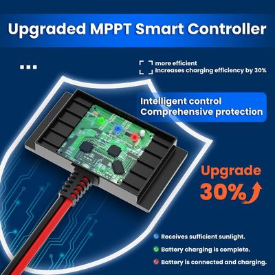 10W 12V Magnetische Solarbatterie Ladegerät Trickle Maintainer Wasserdicht für Boot