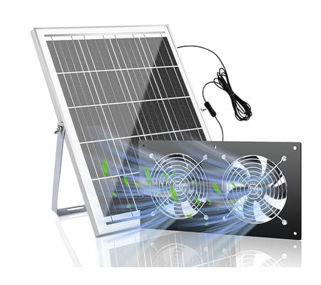 FTB20 Outdoor Solar Panel Kit mit Auspuffventilator für Hühnerstube IP65 wasserdicht