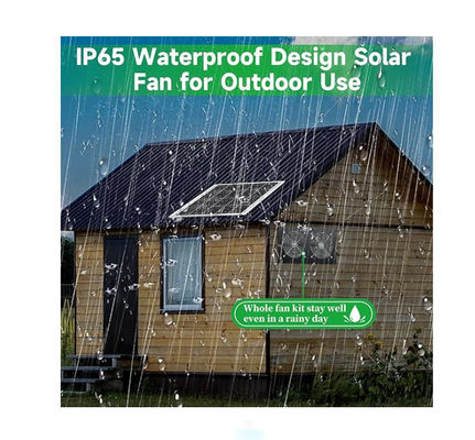 FTB20 Outdoor Solar Panel Kit mit Auspuffventilator für Hühnerstube IP65 wasserdicht
