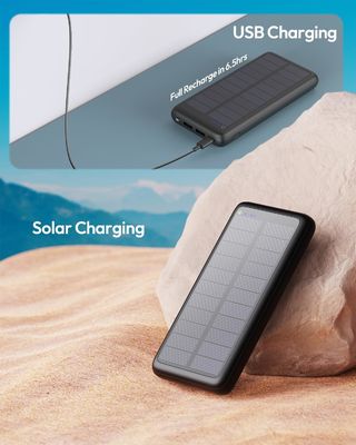 USB C Portable Solar Charger 27000mAh für Mobiltelefon und Tablet