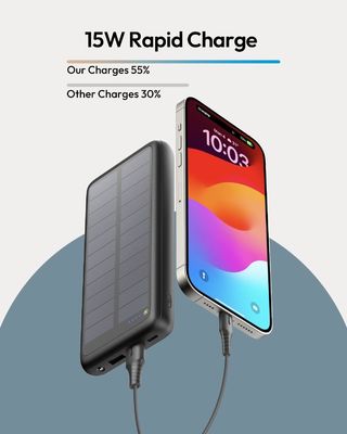 USB C Portable Solar Charger 27000mAh für Mobiltelefon und Tablet