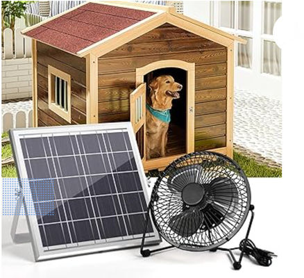 FTB10 Sonnenkollektor Auspuffventilator 6 Zoll Solarventilator Hochluftstrom 2000 RPM 36dB