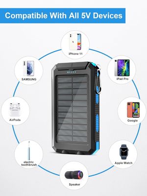 38800mAh Solarstrom USB-Strombank Wasserdicht für Camping im Freien
