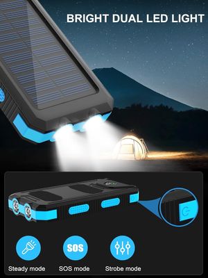 38800mAh Solarstrom USB-Strombank Wasserdicht für Camping im Freien