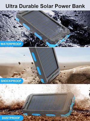 38800mAh Solarstrom USB-Strombank Wasserdicht für Camping im Freien