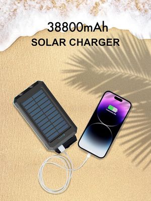 38800mAh Solarstrom USB-Strombank Wasserdicht für Camping im Freien