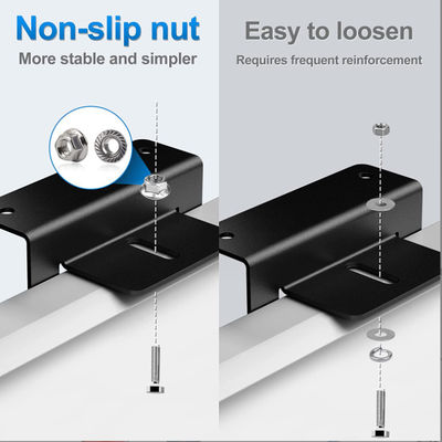 Leichtgewicht Solarpaneelaccessoires Z Halterung Anodisiertes Aluminium